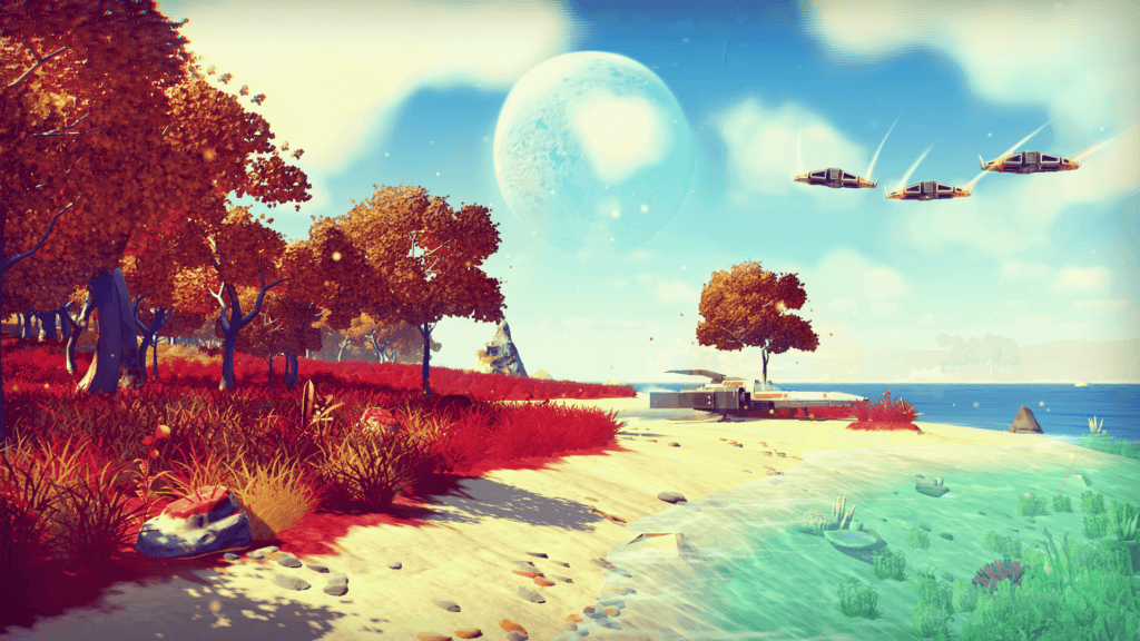 Strandansicht aus "No Man's Sky" von Hello Games