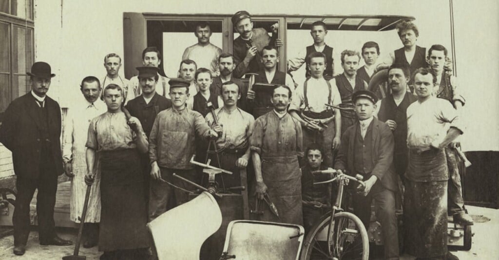 Das RECARO Werksteam im Jahr 1908