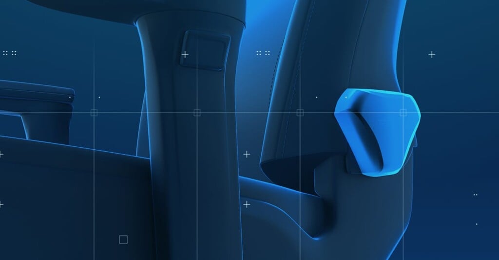 Eines der beiden Handräder des RECARO Exo Gaming Sitzes um die Rückenlehne individuell und stufenlos einzustellen.