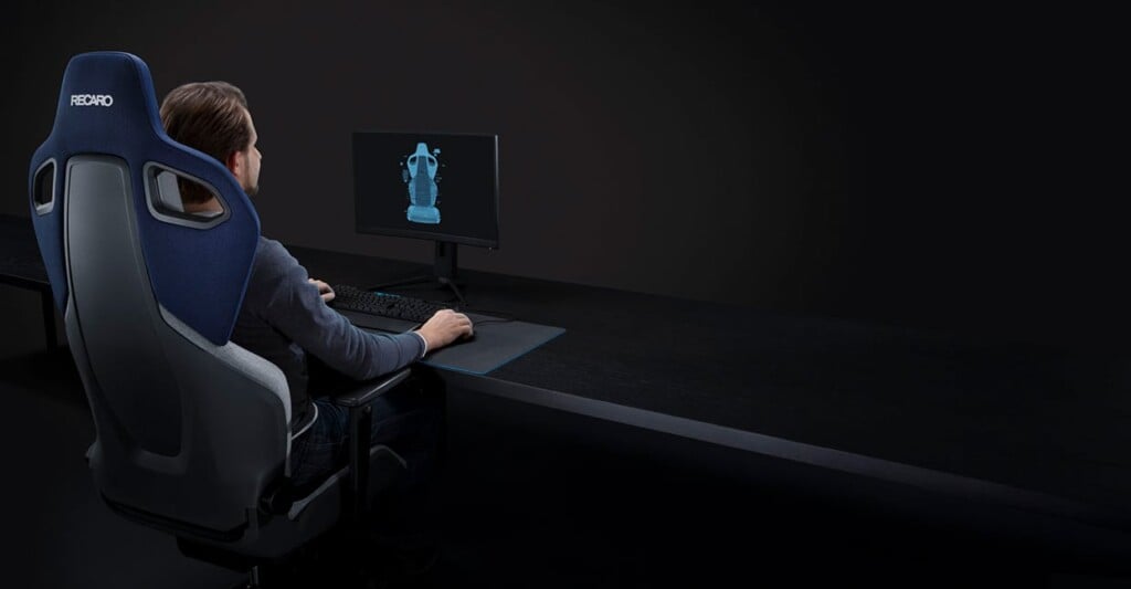 Gaming-Setup mit dem RECARO Exo Gaming Seat.